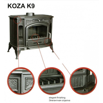 Печь камин Kratki Koza K9