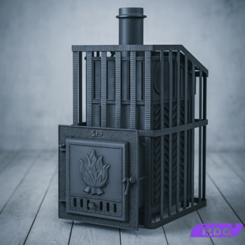 Чугунная Банная Печь GFS  Ураган 30 ЗК