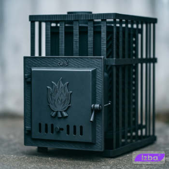 Чугунная банная печь GFS ЗК 45 в сетке