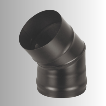 Колено BLACK 45 градусов 150 мм (AISI 430/0,5мм) 