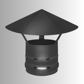 Зонт BLACK 120 мм (AISI 430/0,5мм)