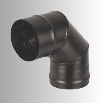 Колено BLACK 90 градусов 150 мм (AISI 430/0,5мм)