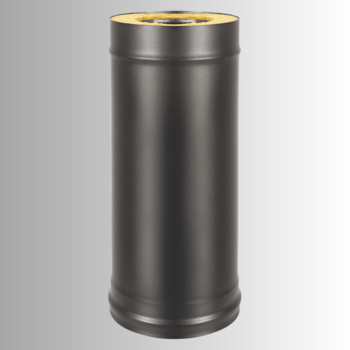 Сэндвич-труба BLACK 1 метр 120x200 мм (AISI 430/0,5мм + Оц.)