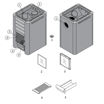 Дровяная печь для бани Harvia Standart 20 SL Boiler